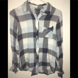 Blue flannel shirt